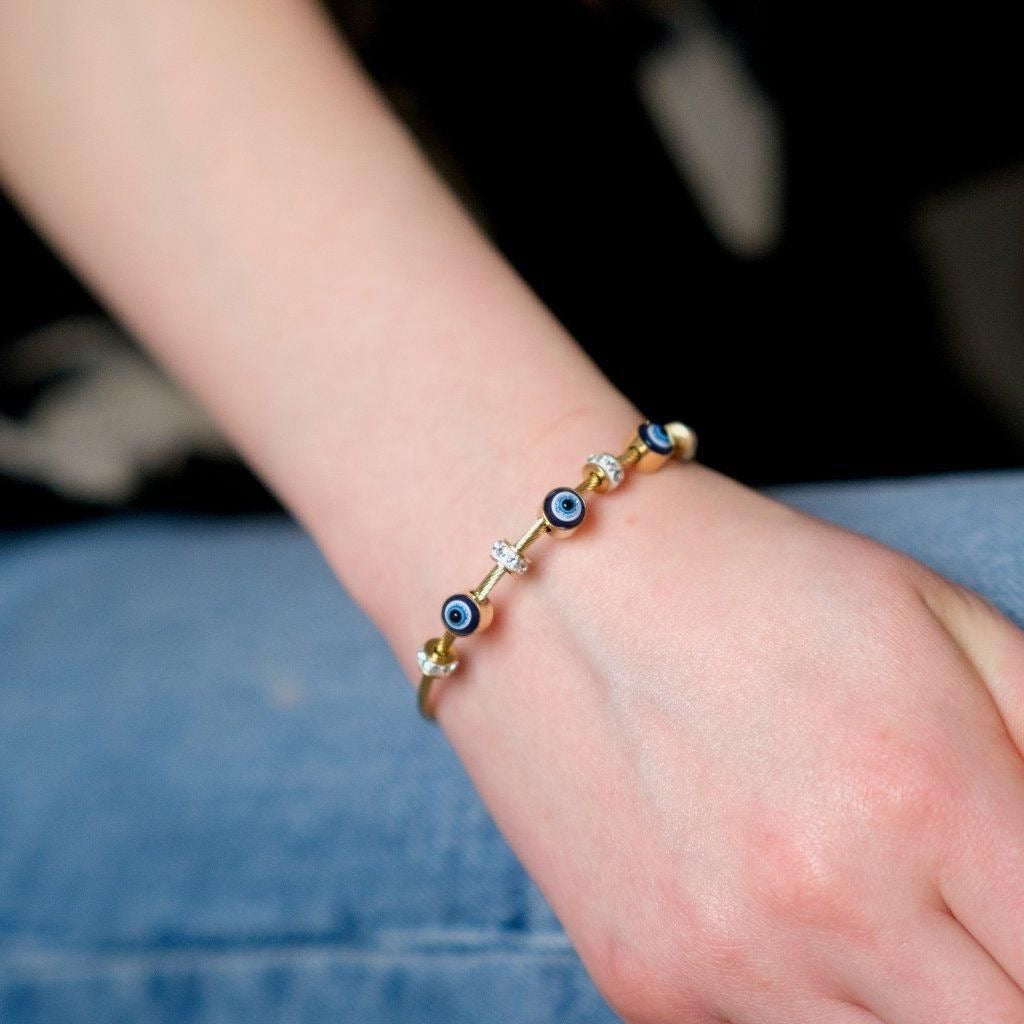 EYE OF GOLD CUFF BRACELET