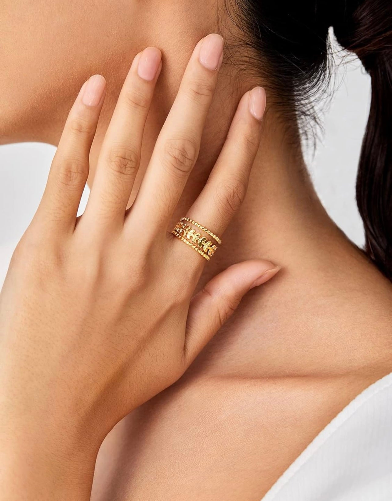 Marissa Layered Leaf Ring
