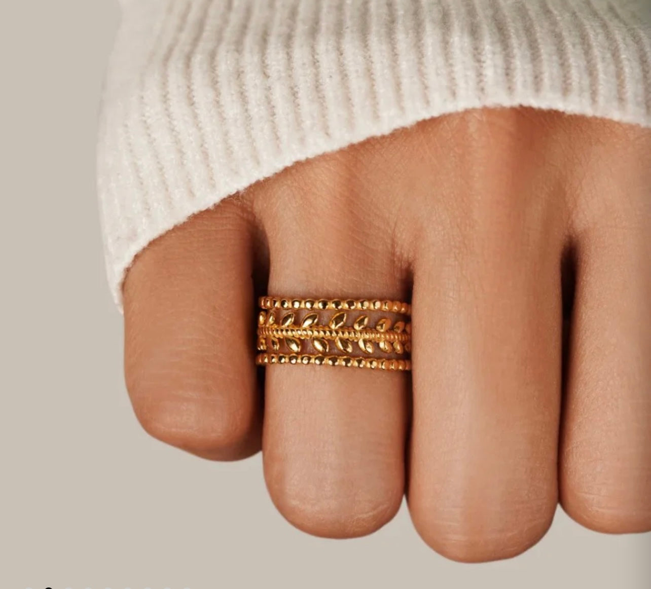 Marissa Layered Leaf Ring