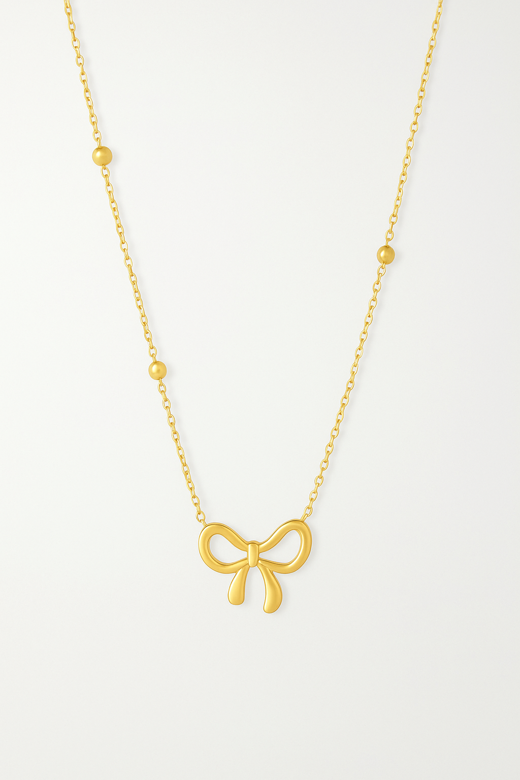 LITTLE MISS BOW NECKLACE