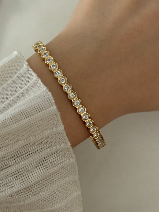 MOON STONE CUFF BRACELET